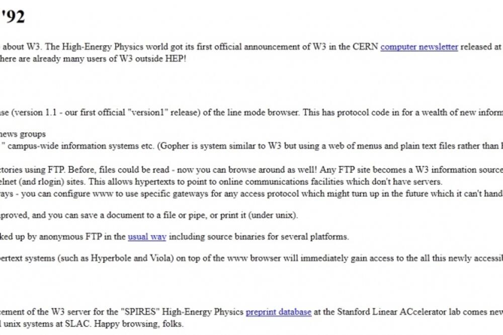 prva stranica, Foto: Screenshot