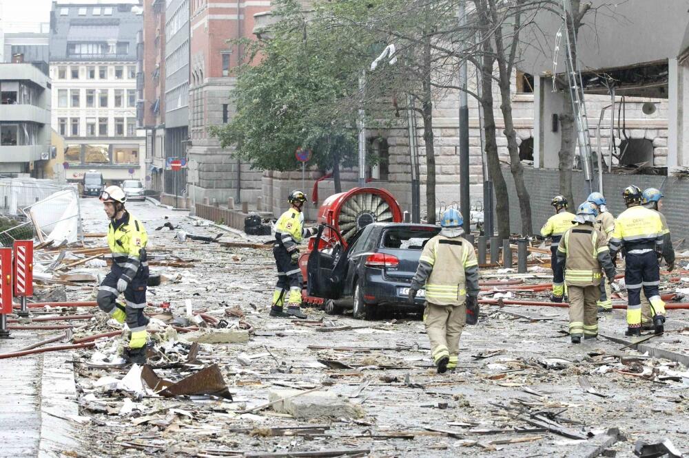 Oslo, eksplozija, Foto: Rojters