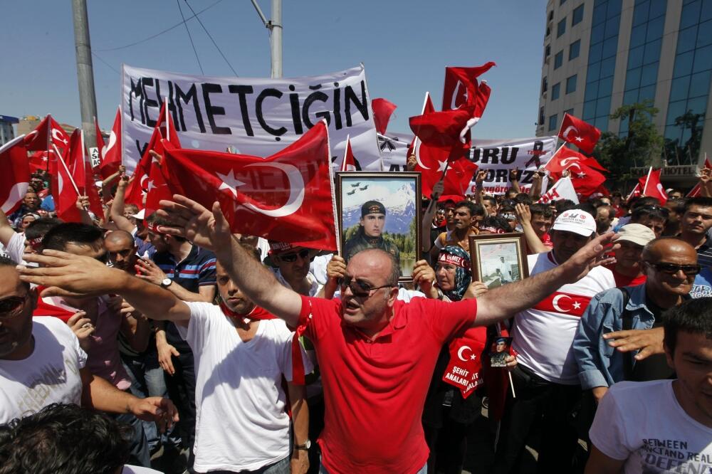 Protest Turska Kurdi, Foto: Rojters