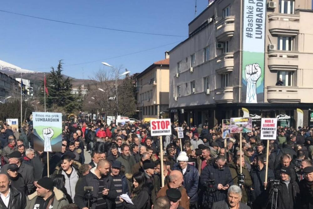Protest građana protiv gradnje hidroelektrane na Bistrici, Foto: Birn