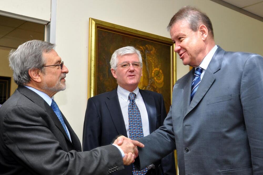 Brazilski ambasador i Pavićević, Foto: Radomir Petrić
