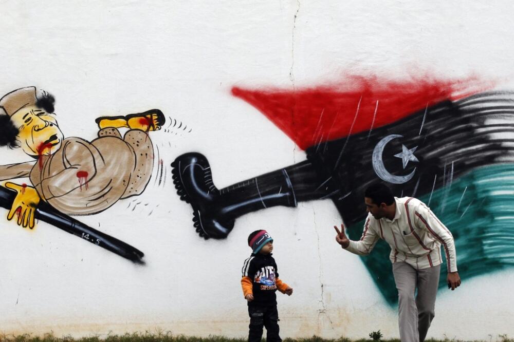 karikatura Gadafi, Foto: Rojters