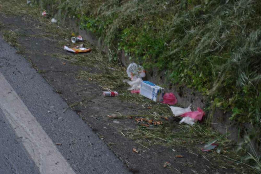 smeće, Podgorica-Nikšić, Foto: Čitalac "Vijesti"