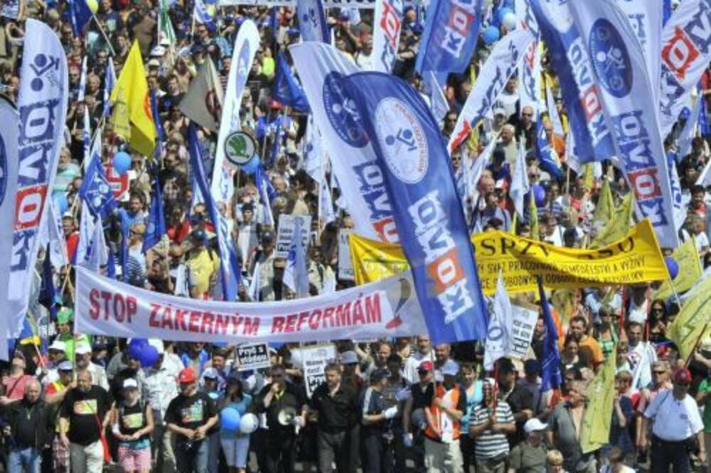 Poljska - protesti, Foto: Ceskenoviny.cz