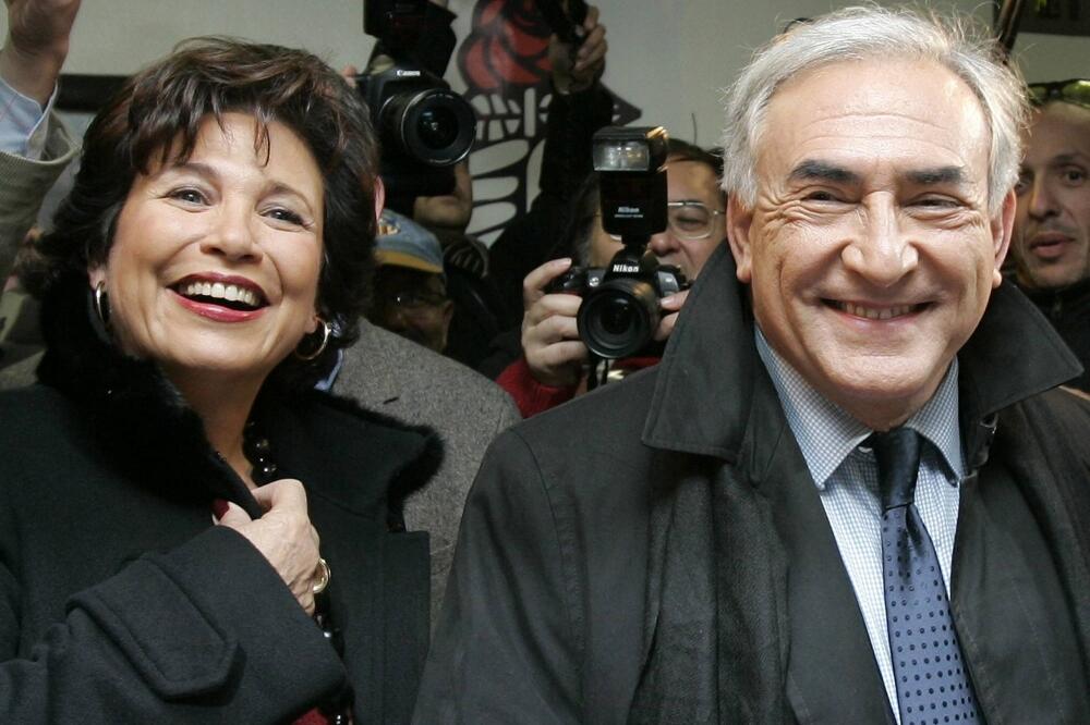 Dominik Stros-Kan sa ženom, Foto: Beta/AP