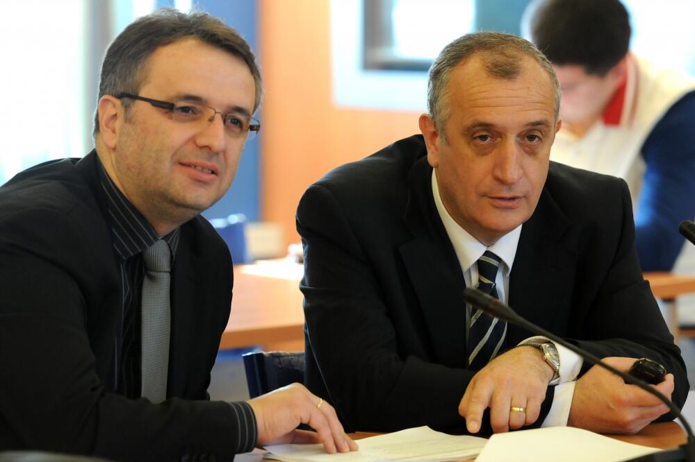 Goran Danilović i Predrag Bulatović, Foto: Arhiva Vijesti