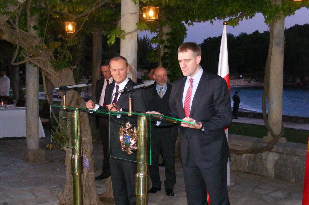 Donald Tusk i Igor Lukšić, Foto: Vuk Lajović
