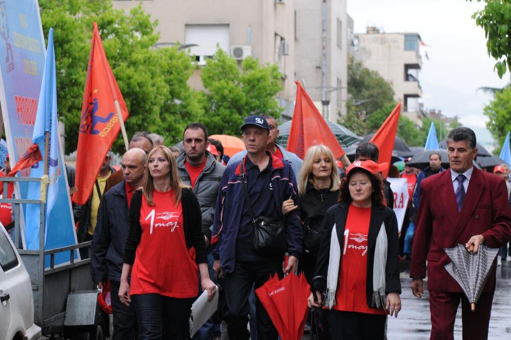 USSCG protest, 1. maj, Foto: Savo Prelević