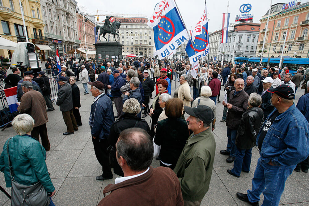 Protesti u Hrvatskoj, Foto: Jutarnji.hr.