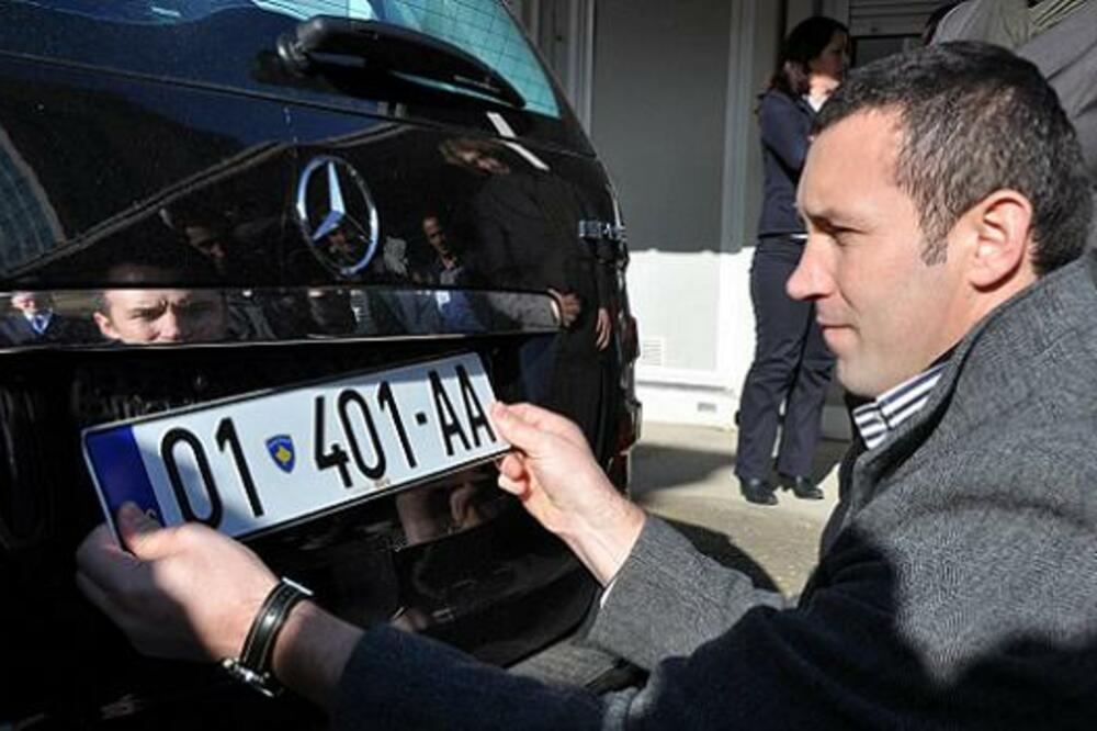 registarske tablice, Kosovo, Foto: Beta