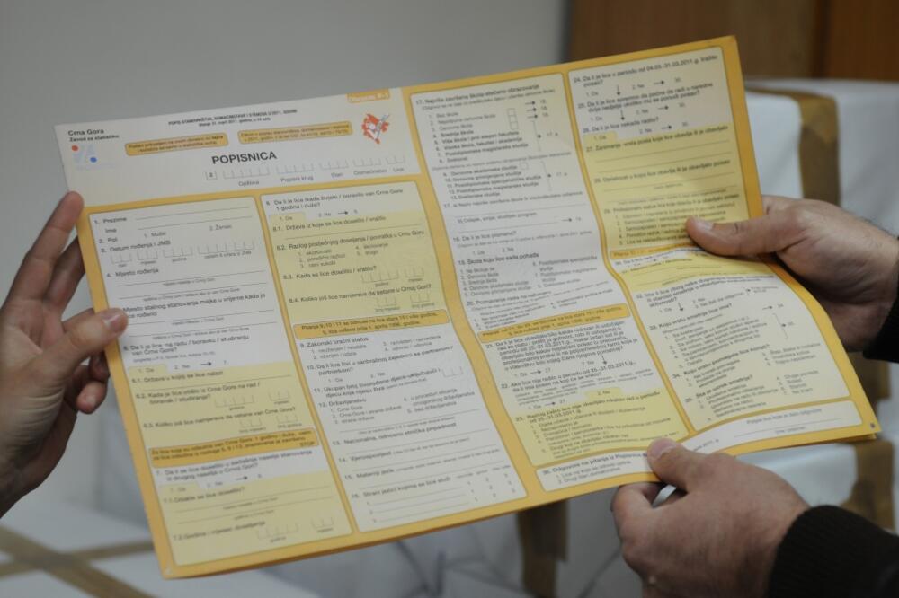 popisni list, Foto: Savo Prelević