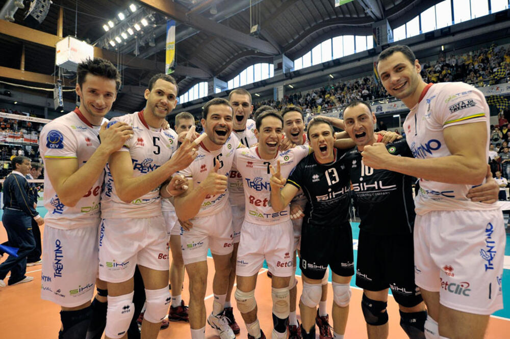 Odbojkaši Trentina, Foto: Www.cev.lu