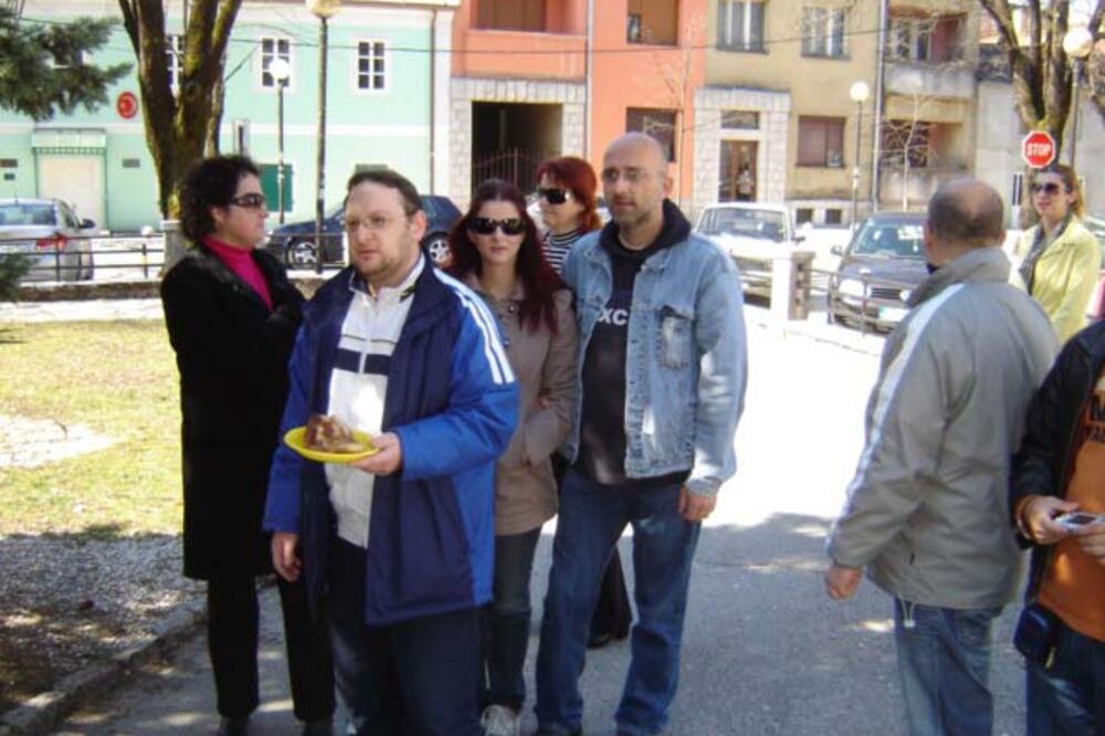 Radio Cetinje protest, Foto: Danijela Lasica