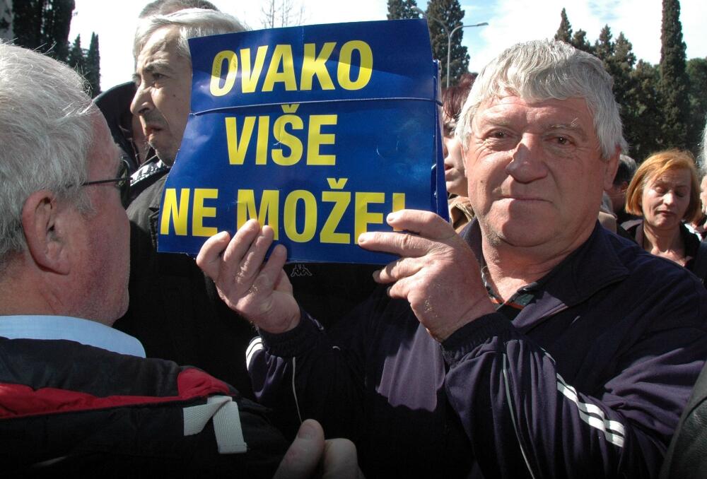 radoje dakić, protest 23032011