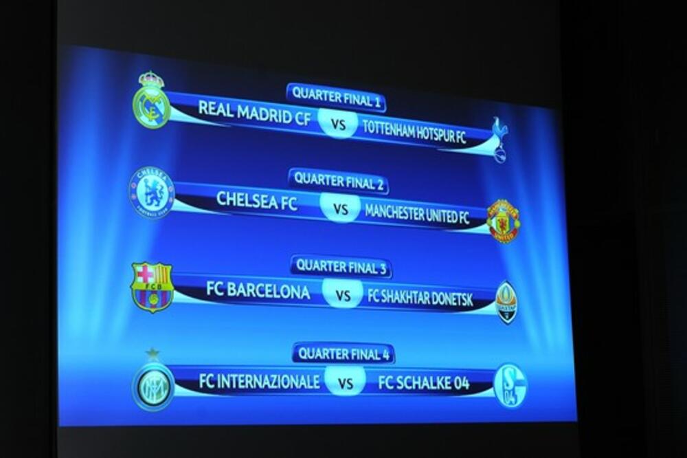 Žrijeb lLige šampiona - četvrtfinale, Foto: Www.uefa.com