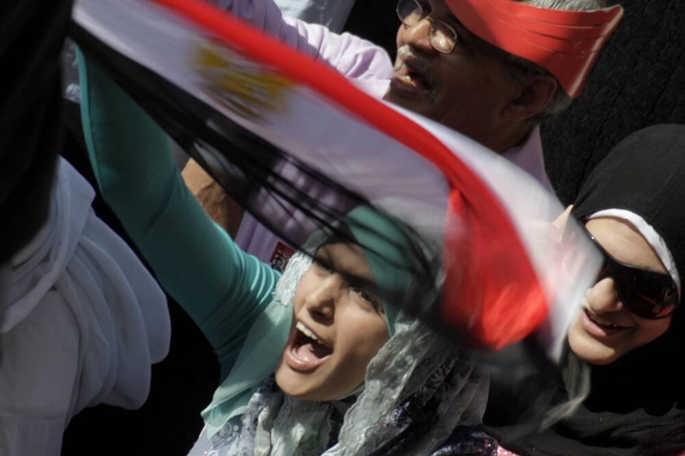 Zene na demonstracijama u Egiptu, Foto: Beta.rs