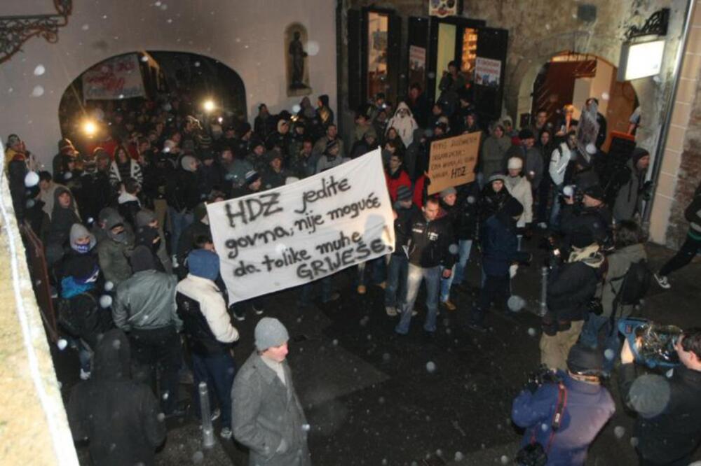 Zagreb, protesti, Foto: Petar Glebov/Pixsell