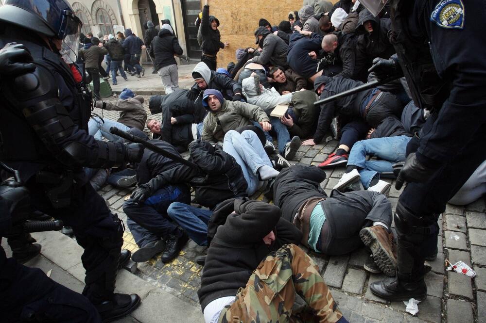 Protesti u Zagrebu, Foto: Beta/AP
