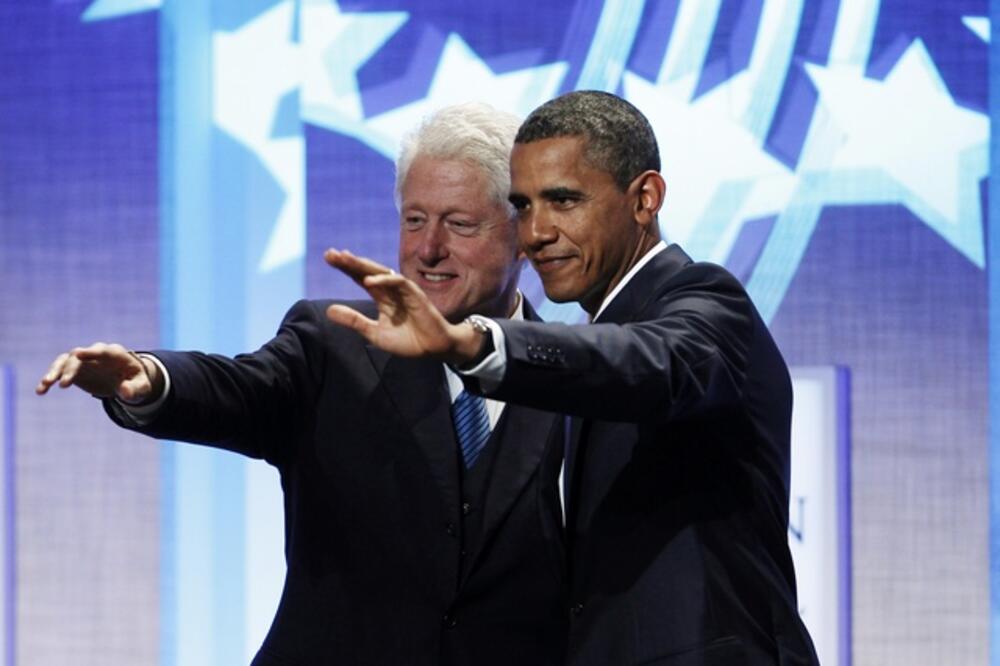 Barak Obama i Bil Klinton, Foto: Rojters