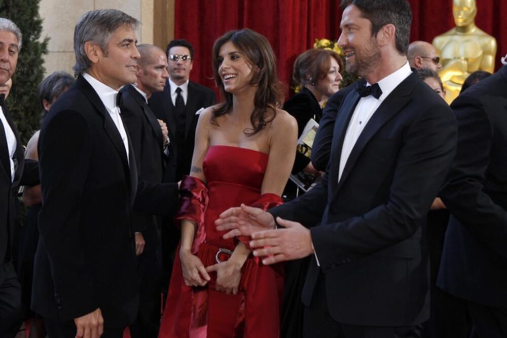 Džordž Kluni, Elizabet Kanalis, i Džerard Batler, Foto: Rojters