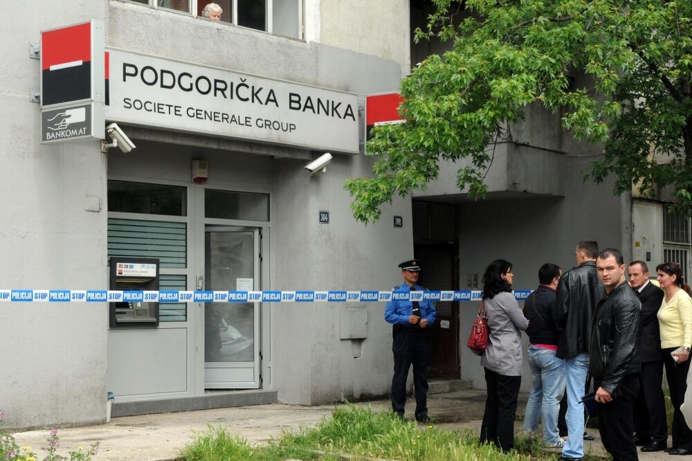 PG banka, pljačka, Foto: Arhiva "Vijesti"