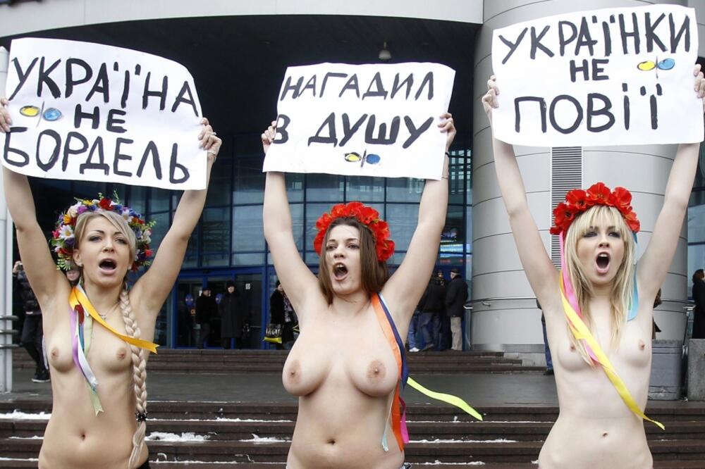 Ukrajina Femen protest, Foto: Reuters