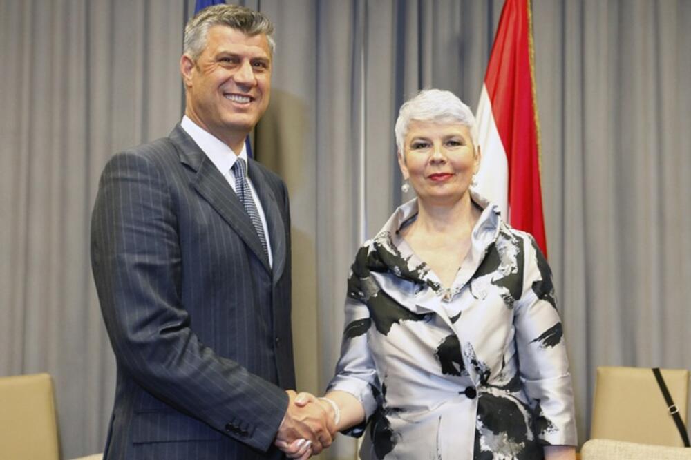 Hašim Tači, Jadranka Kosor, Foto: Reuters