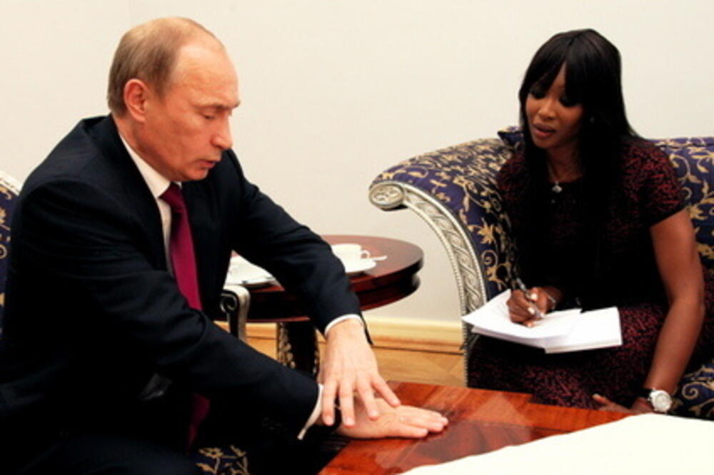 Putin + Naomi, Foto: GQ
