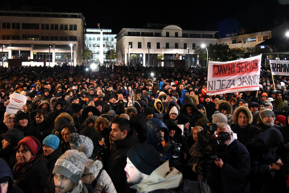 Sa prošlog protesta, Foto: Boris Pejović