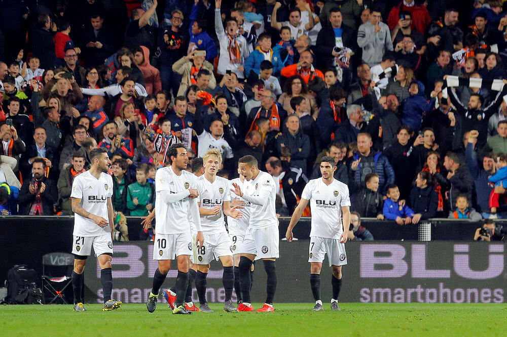 Slavlje fudbalera Valensije, Foto: Reuters