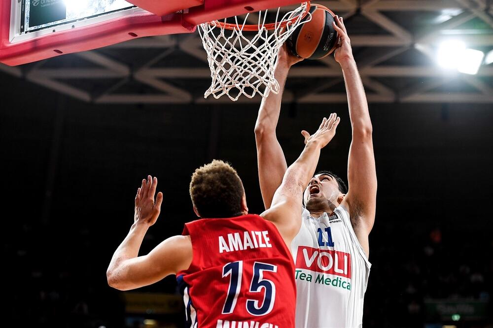 Goga Bitadze na meču sa Bajernom u Minhenu Euroleague.net, Foto: Euroleague.net