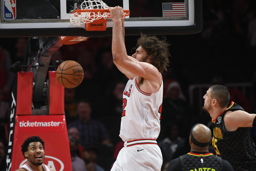 Sa meča Čikago - Atlanta, Foto: AP