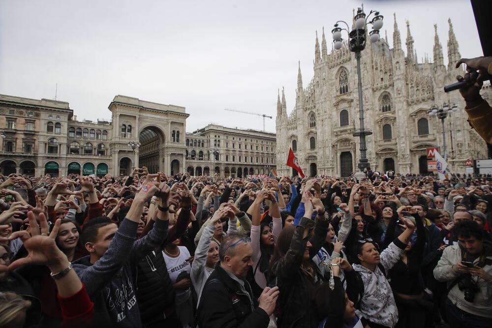 Sa protesta u Milanu, Foto: Luca Bruno/AP
