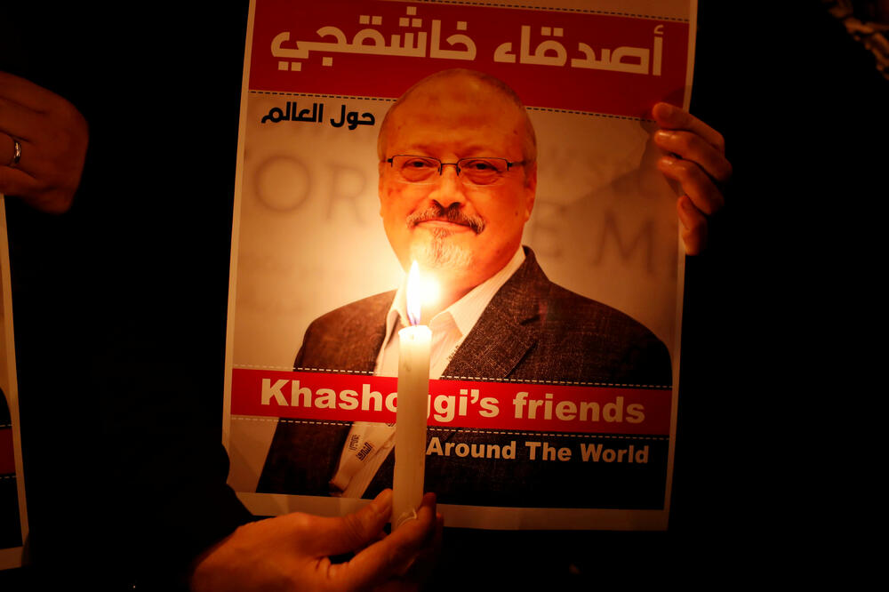 Sa skupa ispred saudijskog konzulata, Foto: Reuters