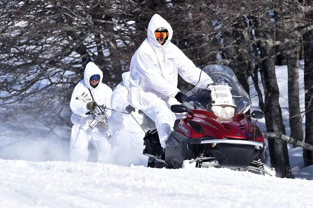 Pripadnici VCG nedavno završili vježbu Zima 2019, Foto: Saša Matić