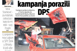 Naslovna strana "Vijesti" 5. mart