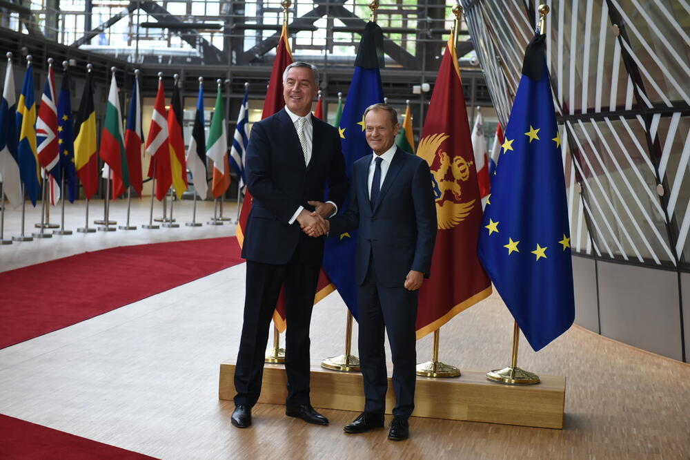 Đukanović i Tusk, Foto: Predsjednik Crne Gore