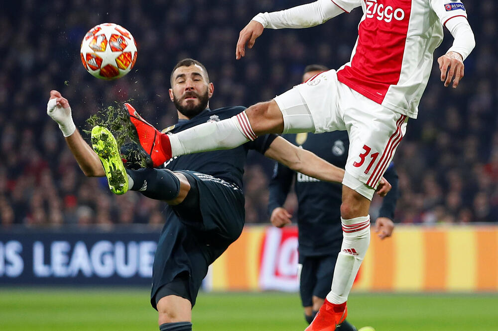 Duel Benzeme i Taljafika u Amsterdamu, Foto: Reuters