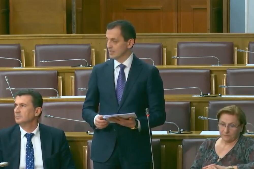 Bošković u Skupštini, Foto: Skupština Crne Gore