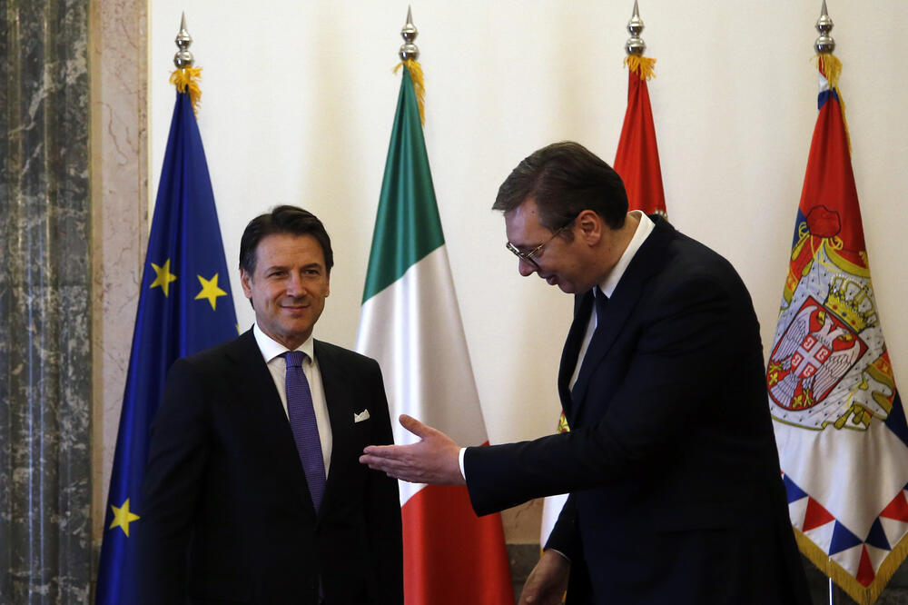 Konte i Vučić, Foto: BETA/AP