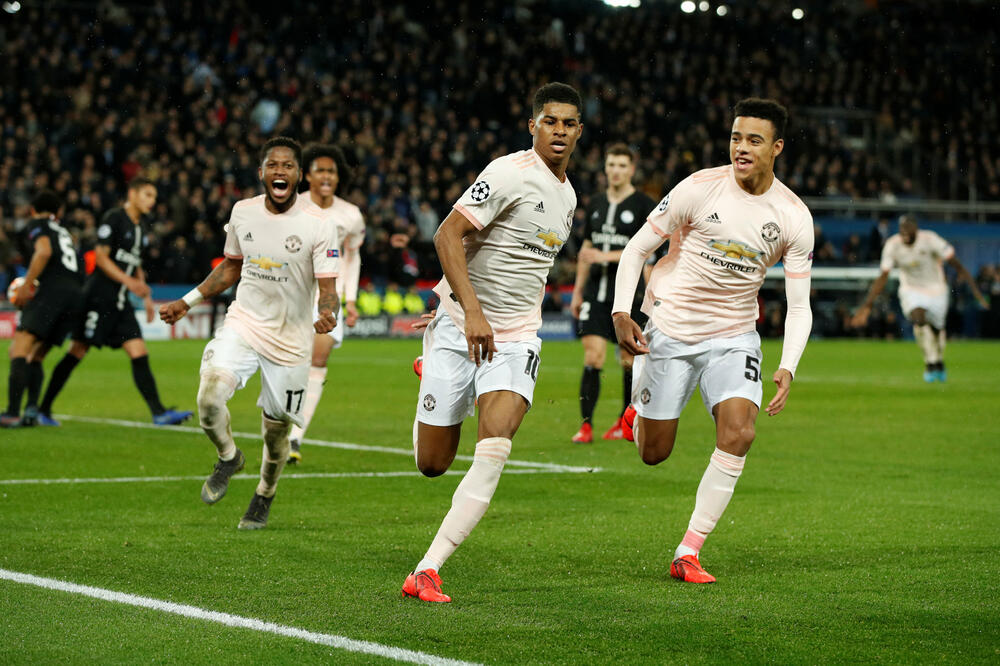 Markus Rašford slavi gol za prolaz Mančester junajteda, Foto: Reuters