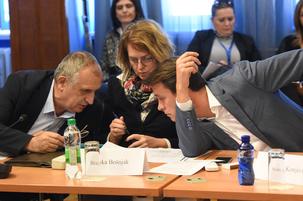 Opozicija traži tehničku vladu: Bulatović i Konjević, Foto: Savo Prelević