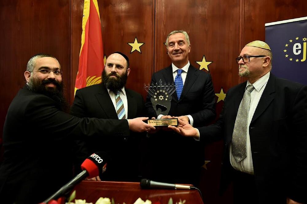 Đukanović sa nagradom "Kralj David", Foto: Predsjednik.me