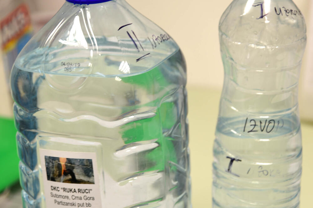 Uzorci vode predati Institutu, Foto: Boris Pejović