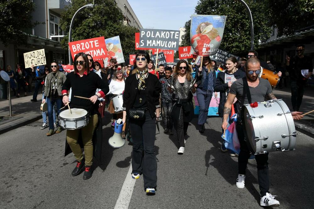 Osmomartovski marš u Podgorici, Foto: Boris Pejović