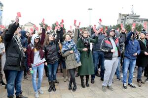 FOTO Studenti održali skup ispred Rektorata