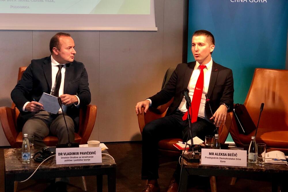 Pavićević i Bečić, Foto: Društvo za istraživanje politike i političke teorije