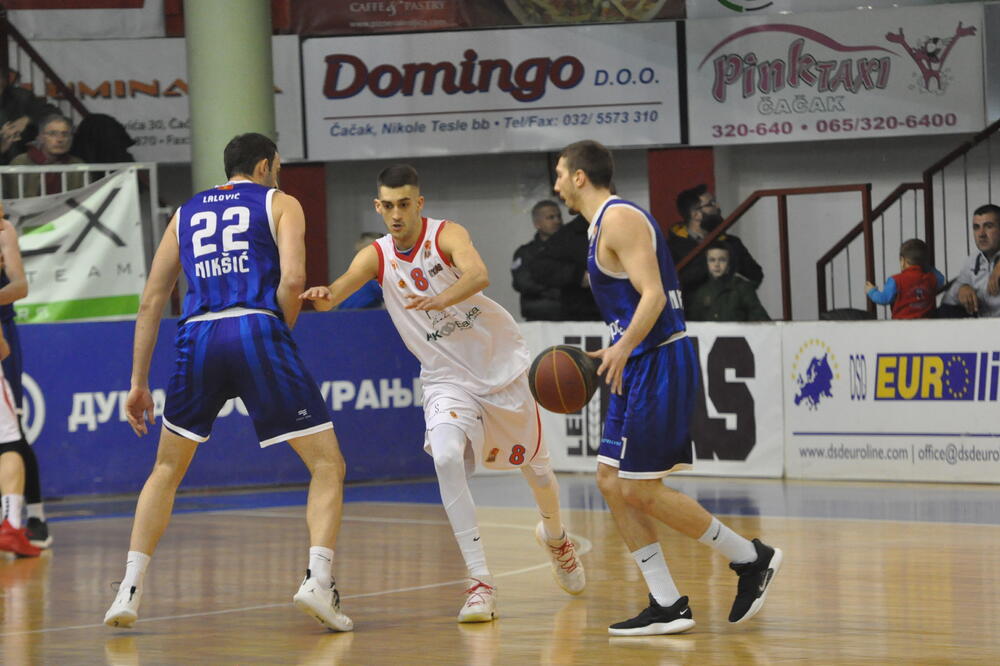 Draško Knežević i Boris Lalović na meču u Čačku