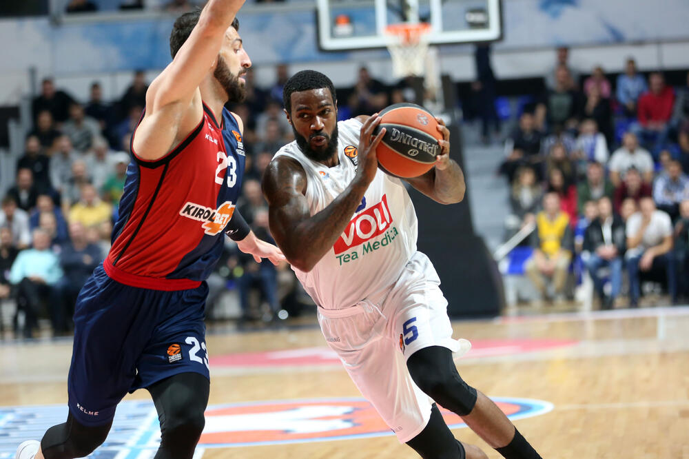 Erl Klark na meču sa Baskonijom u "Morači" (Foto: Filip Roganović)