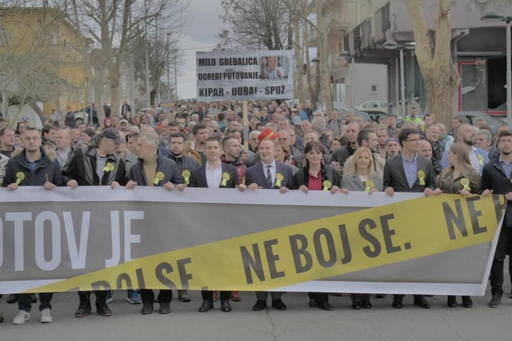 Sa prethodnog protesta, Foto: Demokratska Crna Gora